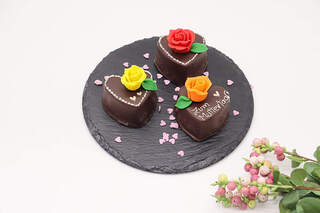 Knusperherzen mit Rose - Muttertagsgeschenk Conditorei Sluka