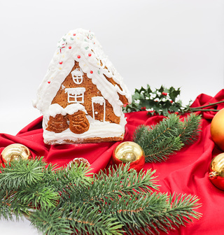 Lebkuchenhaus zur Weihnachtszeit aus der Conditorei Sluka in Wien