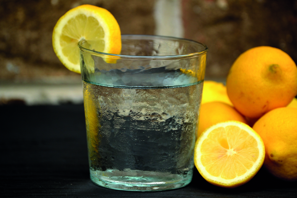 Refreshing Water with Lemons; Shutterstock ID 267658277