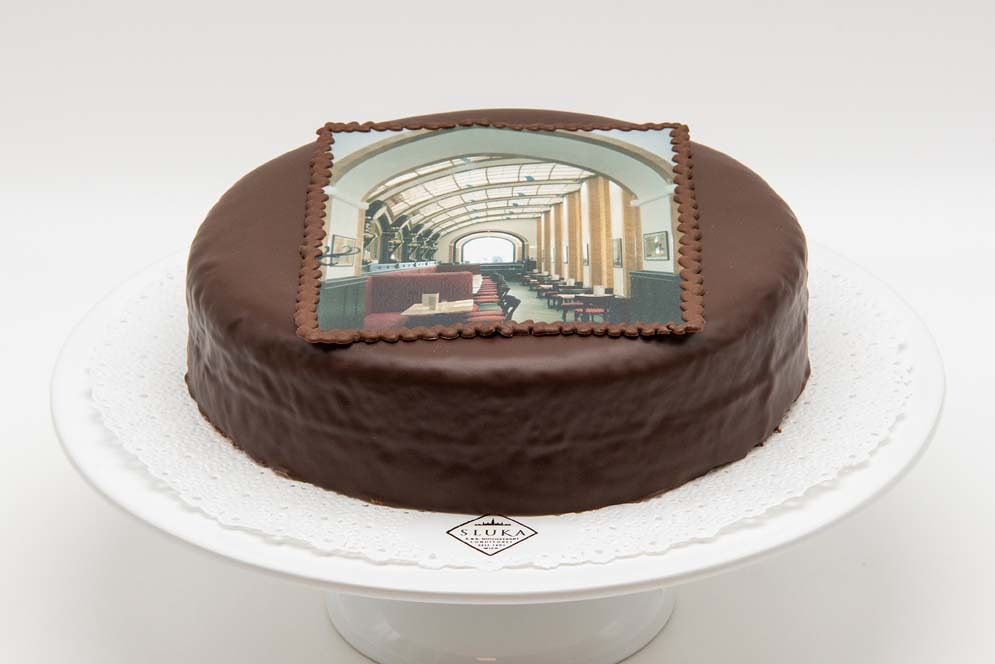 Torte mit Botschaft - Torte mit Bild aus der Conditorei Sluka