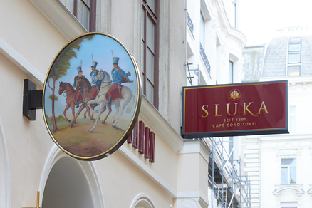Conditorei Sluka drei Husaren Kärntner Straße