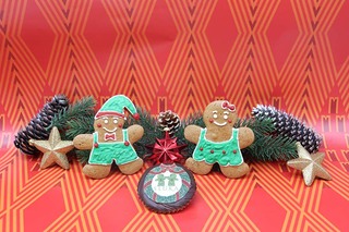 Lebkuchenfiguren zur Weihnachtszeit- in der Conditorei Sluka